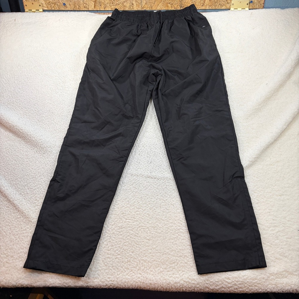 Badger Sport Pants Mens 2XL Black 7677 Windbreaker Track Ankle Zip Activewear